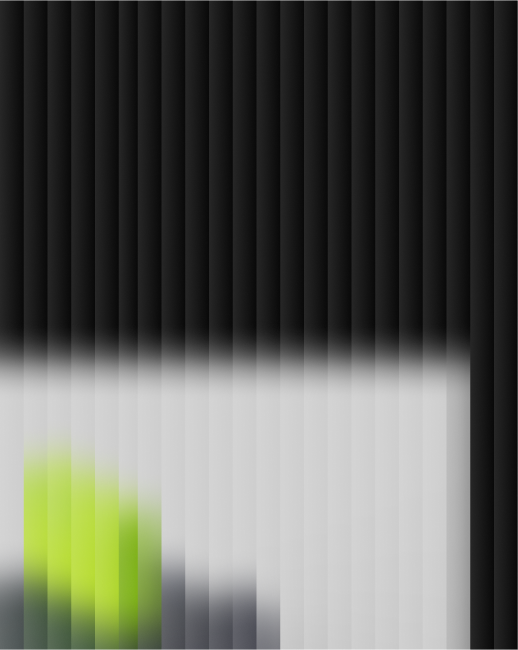 Black green object