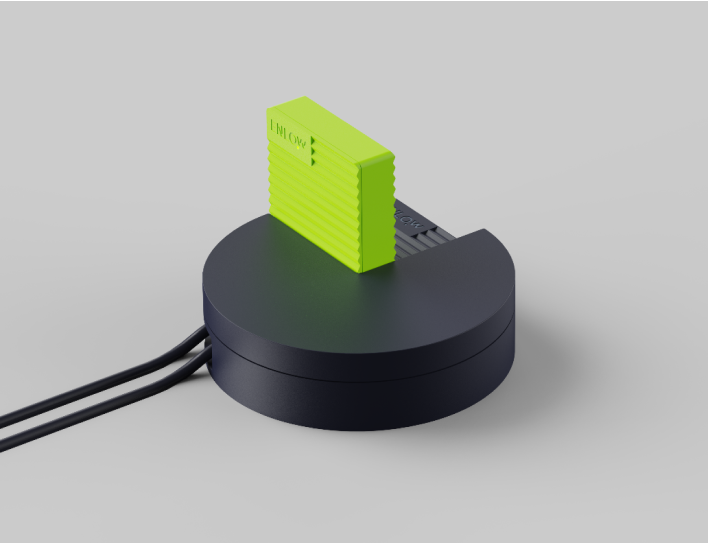 Black green object